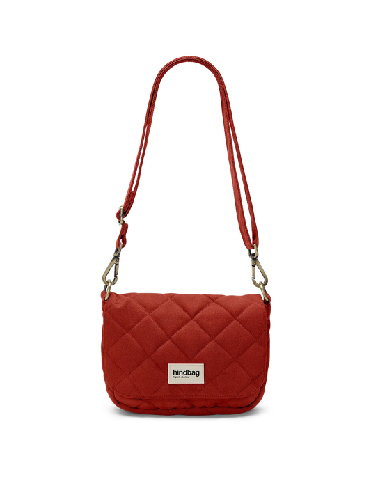 Margault Terracotta quilted handbag