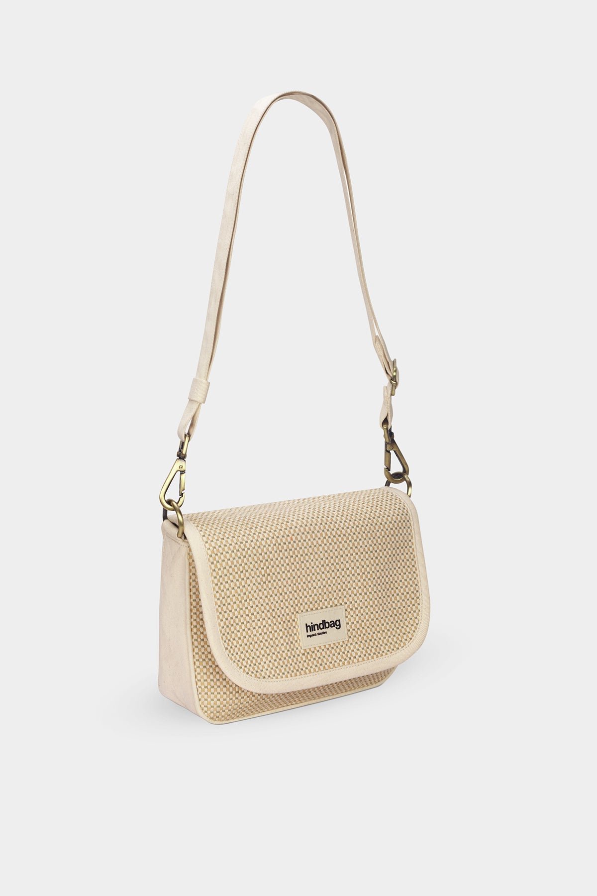 Margault nude woven crossbody