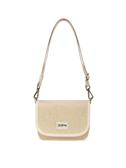 Margault nude woven crossbody