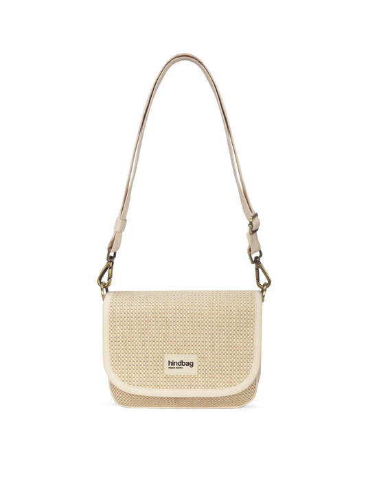 Margault nude woven crossbody