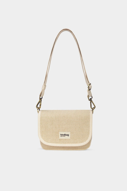 Margault nude woven crossbody