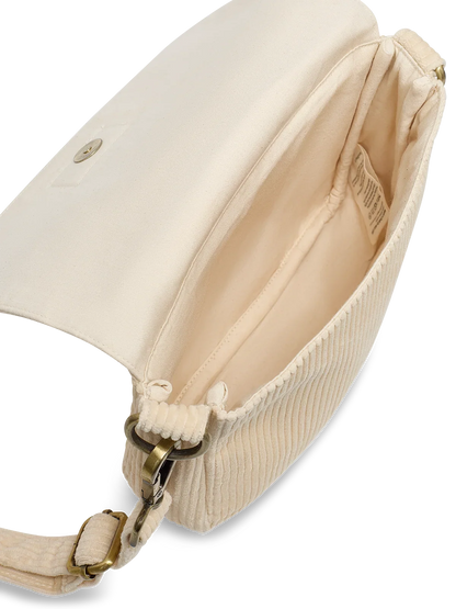Margault cream corduroy Crossbody