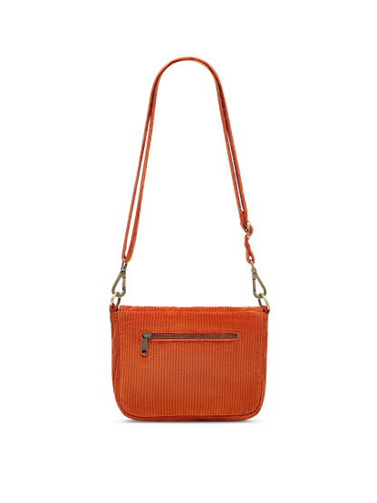 Margault Brick Corduroy Handbag