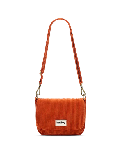 Margault Brick Corduroy Handbag