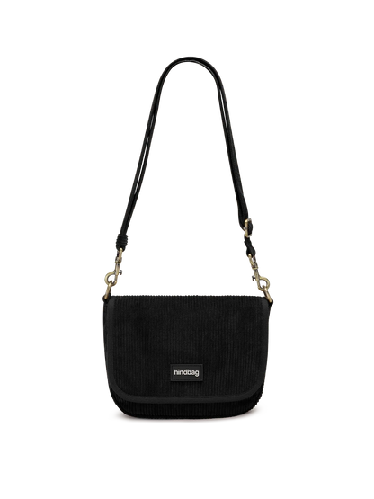 Margault black corduroy Crossbody