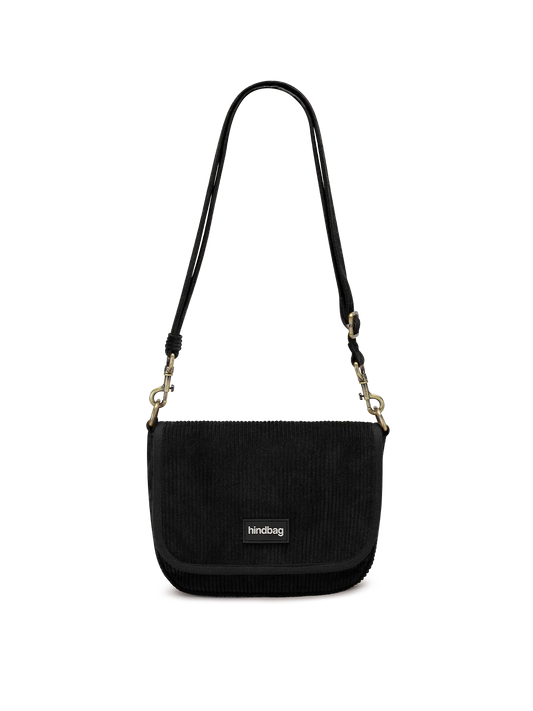 Margault black corduroy Crossbody