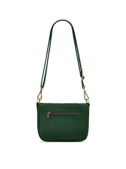 Margault Pine Green Corduroy Handbag
