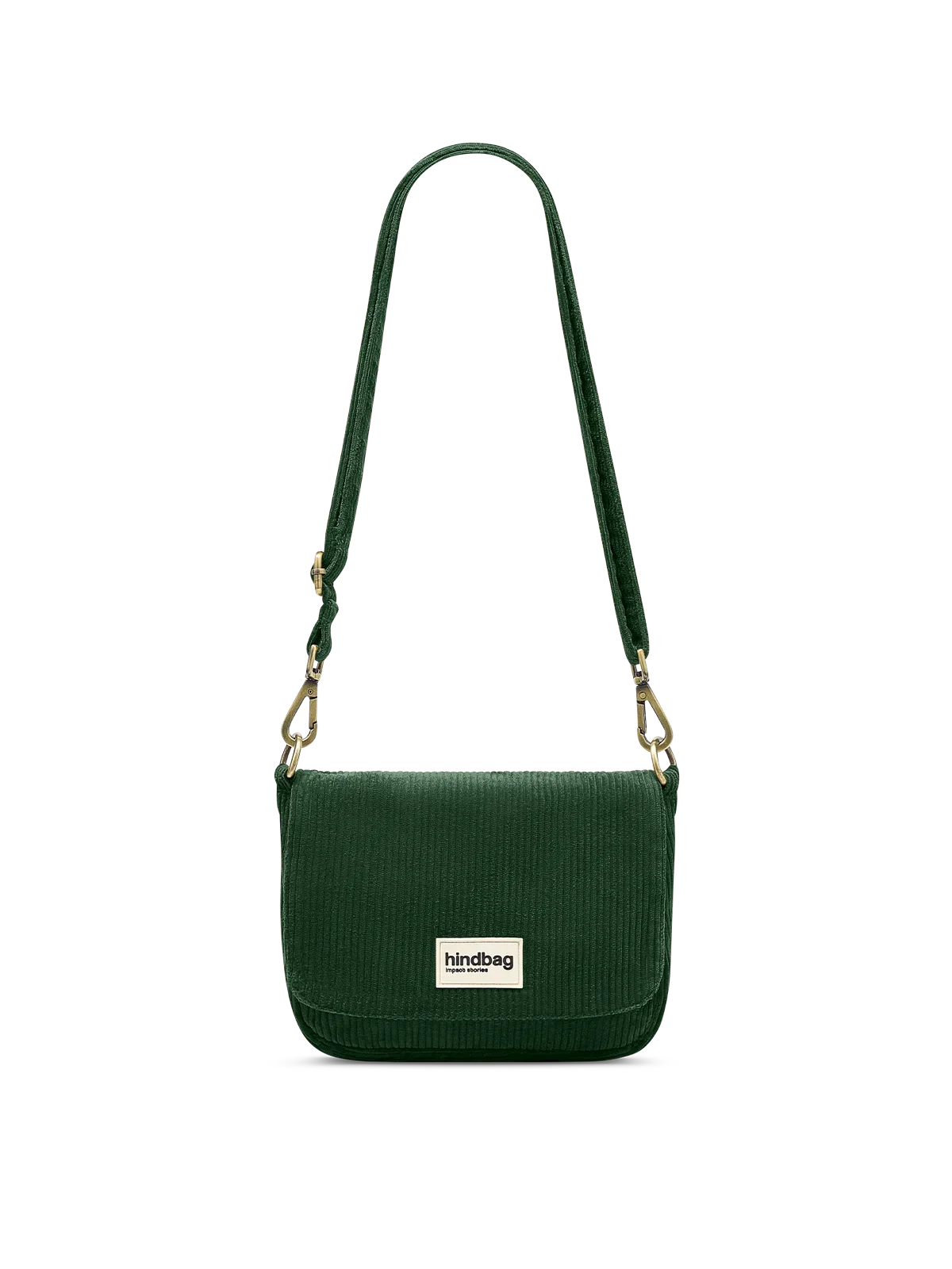 Margault Pine Green Corduroy Handbag