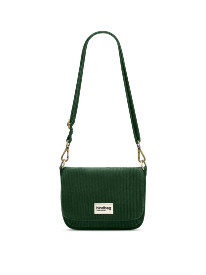 Margault Pine Green Corduroy Handbag