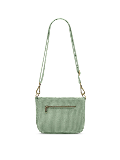 Margault Mint Green Corduroy Handbag