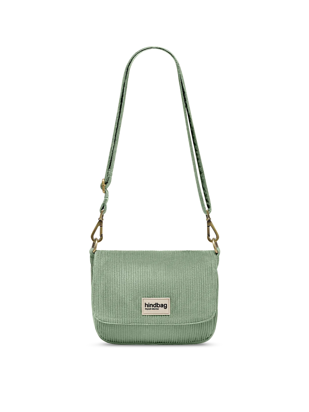 Margault Mint Green Corduroy Handbag