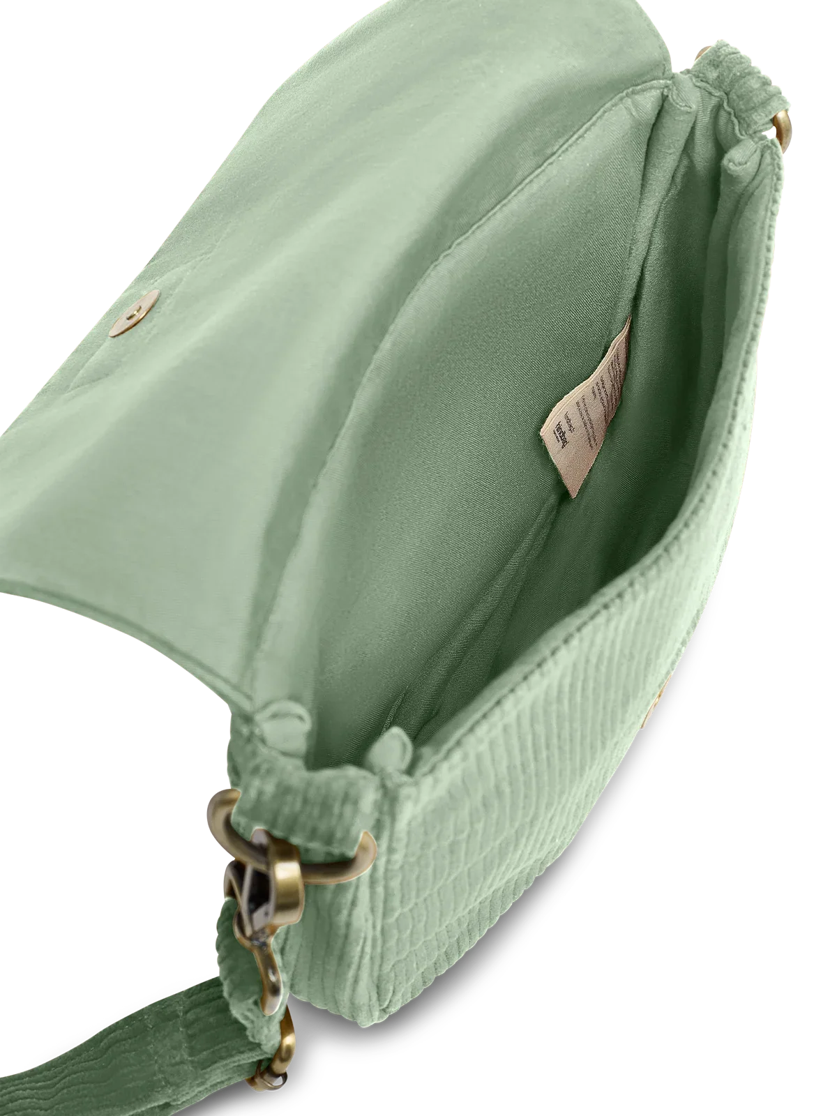 Margault Mint Green Corduroy Handbag