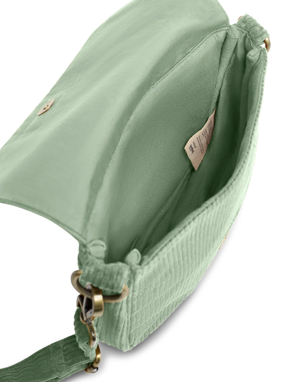 Margault Mint Green Corduroy Handbag