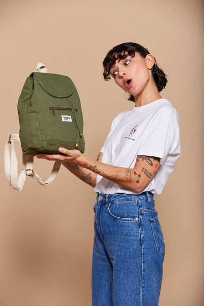 Eliot Olive mini backpack