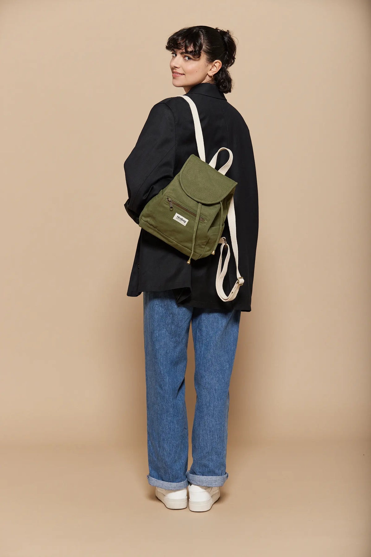 Eliot Olive mini backpack