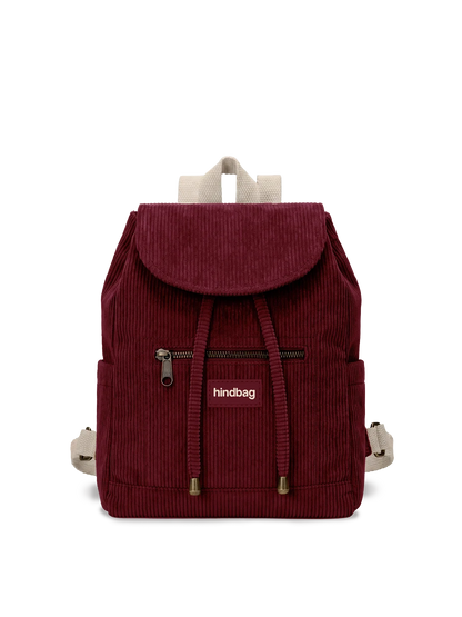 Eliot Mini Backpack burgundy corduroy