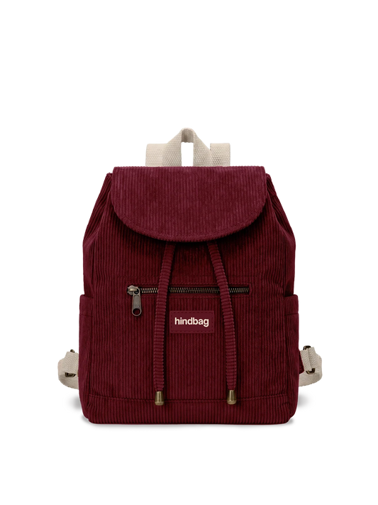 Eliot Mini Backpack burgundy corduroy