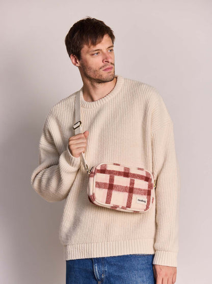 Reporter bag Nino pink tartan