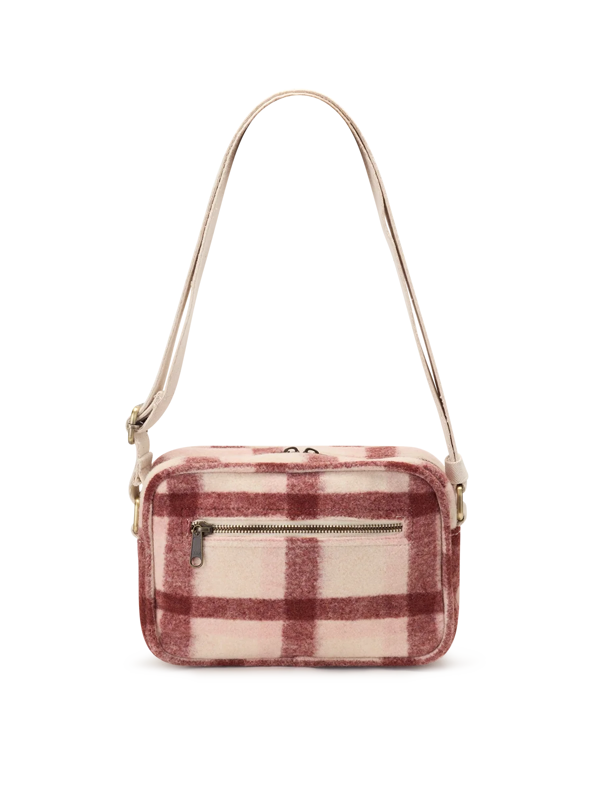Reporter bag Nino pink tartan