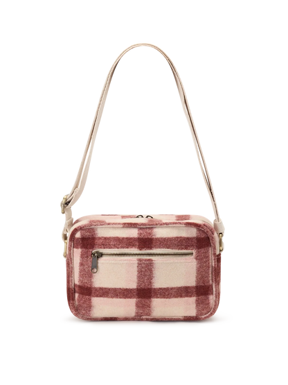 Reporter bag Nino pink tartan