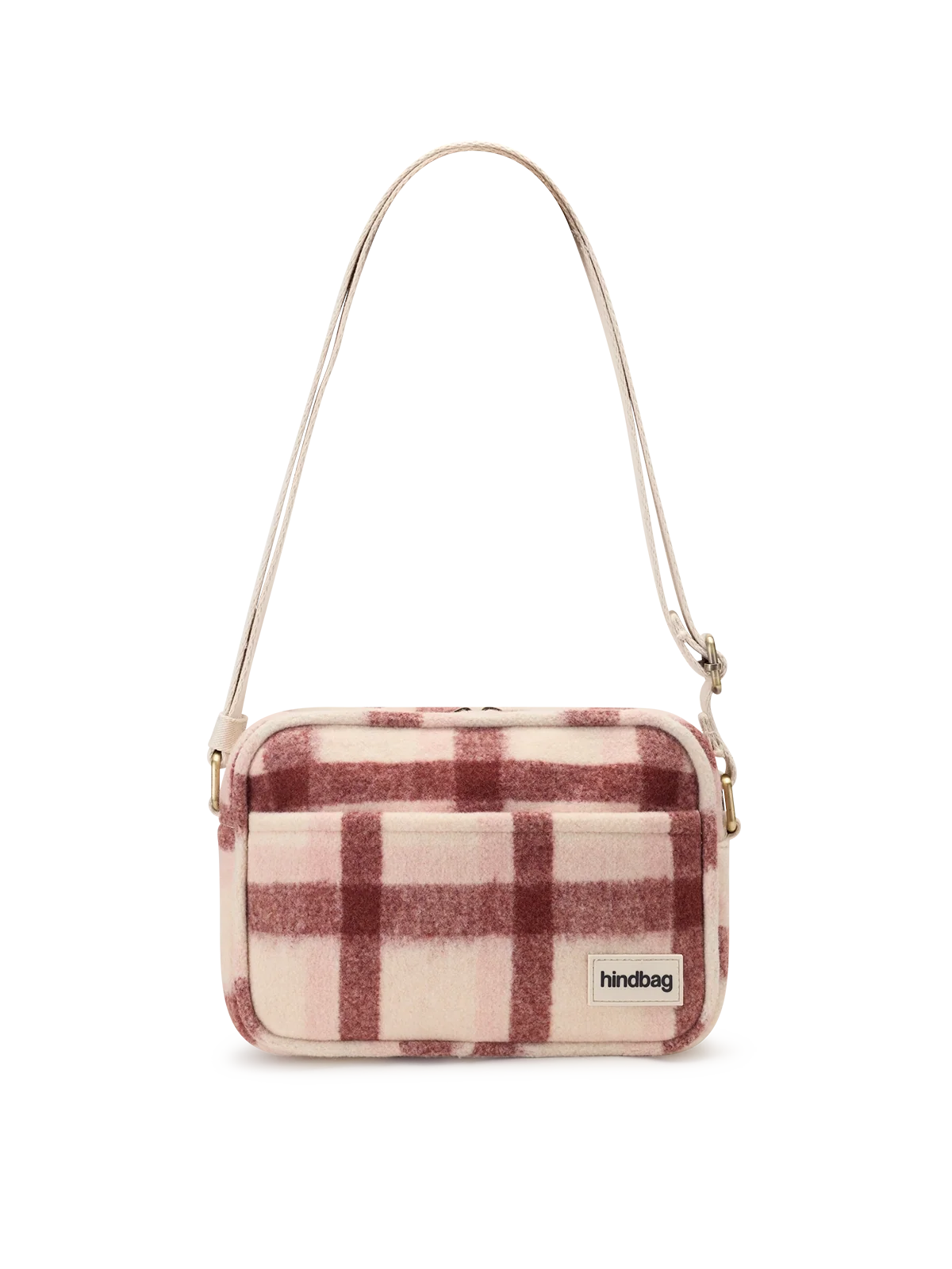 Reporter bag Nino pink tartan