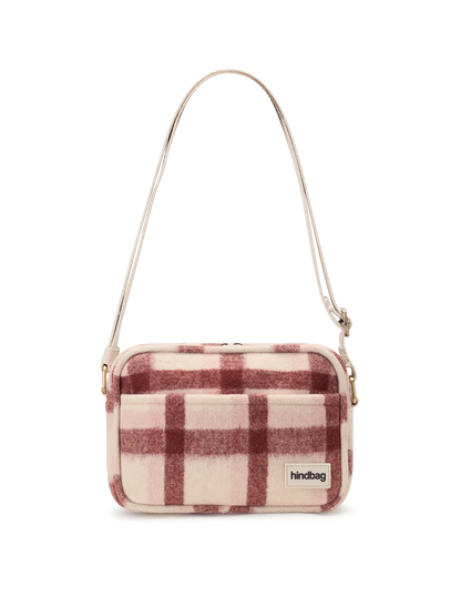 Reporter bag Nino pink tartan