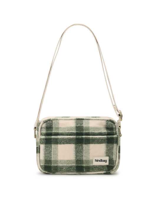 Reporter bag Nino green tartan
