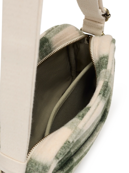 Reporter bag Nino green tartan