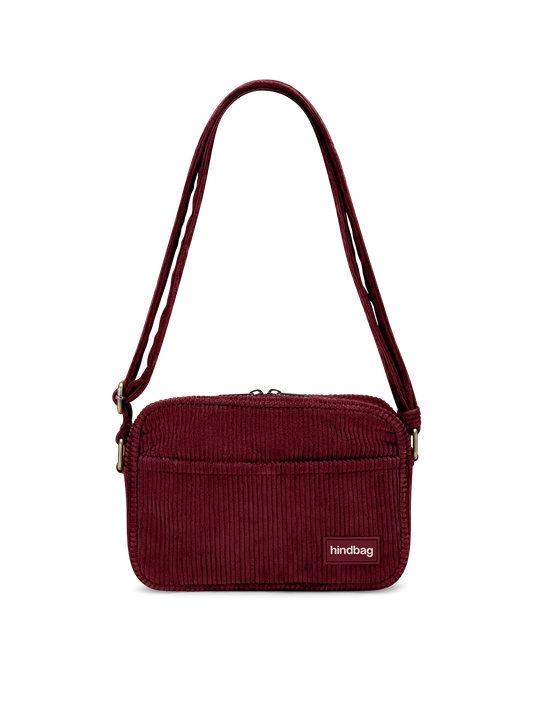 Reporter bag Nino burgundy corduroy