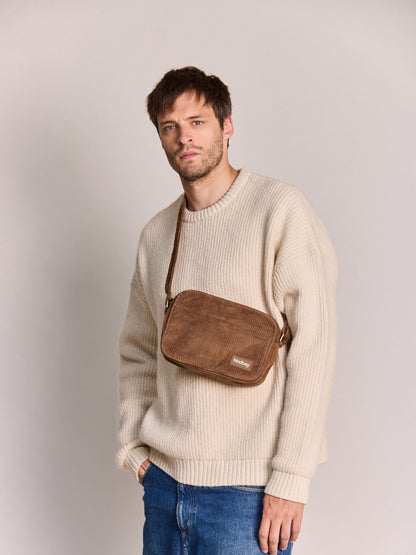 Reporter bag Nino macchiato corduroy