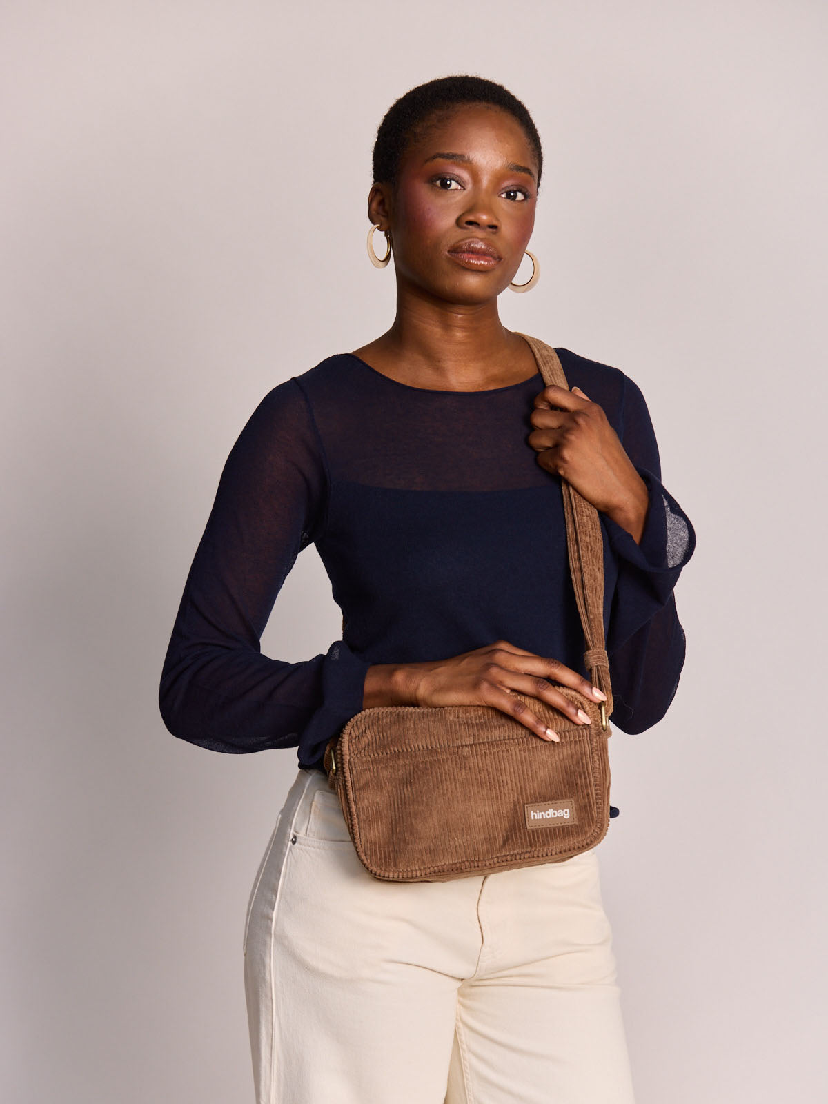 Reporter bag Nino macchiato corduroy
