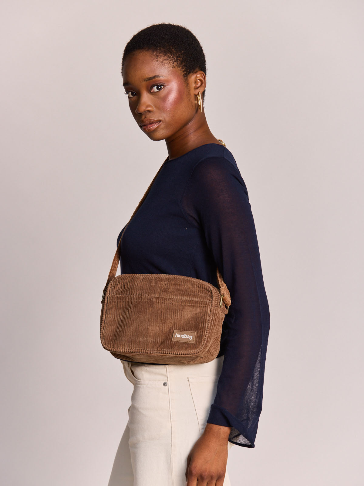 Reporter bag Nino macchiato corduroy