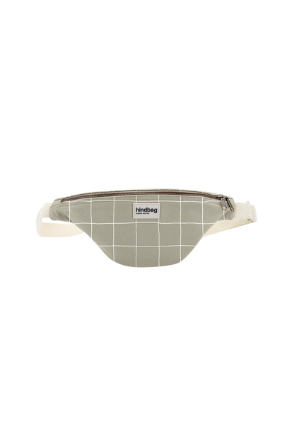 Olivia Fanny Pack – Sage Green/White Check