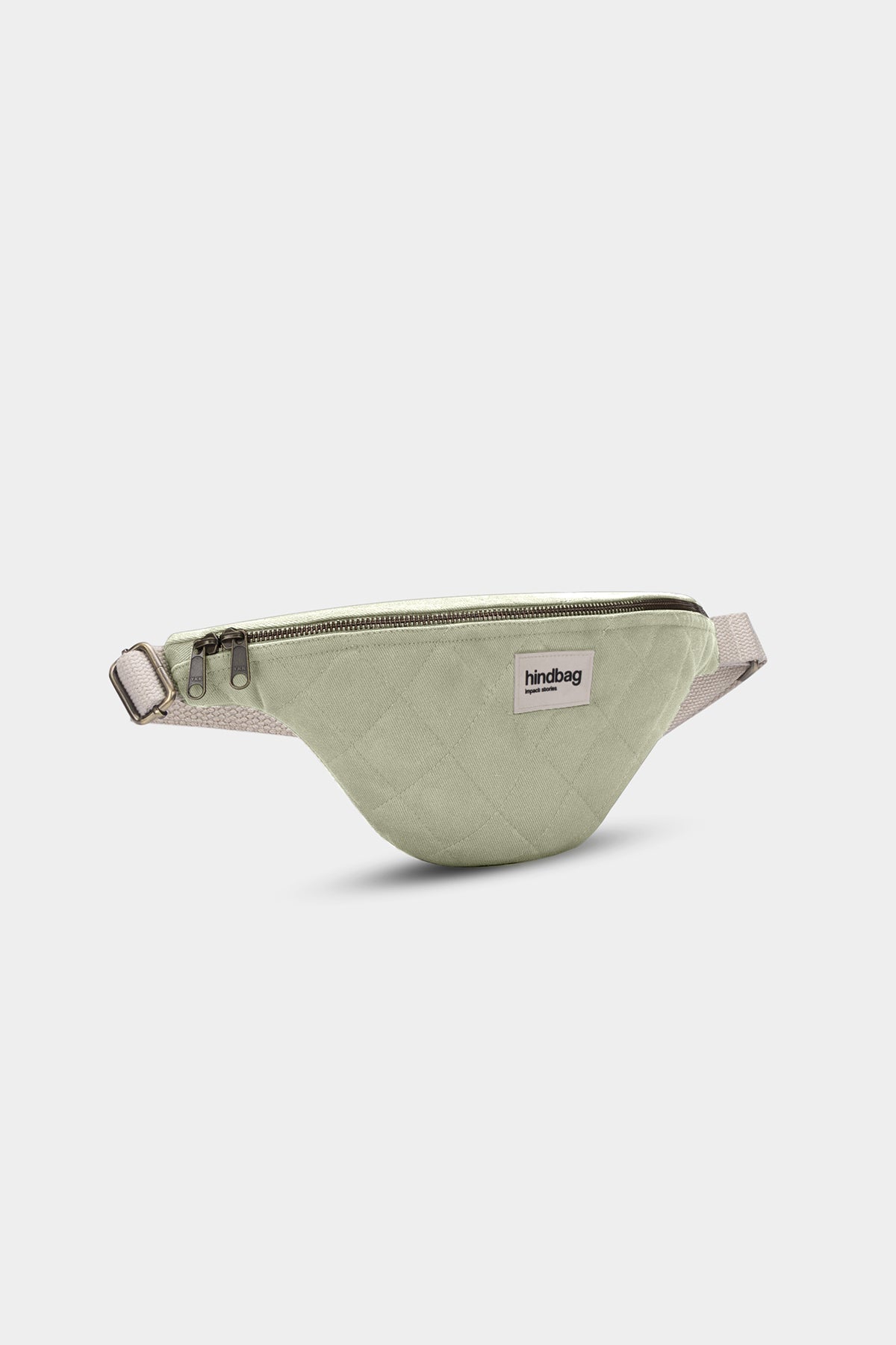 Olivia Clay Green Quilted Fanny Pack