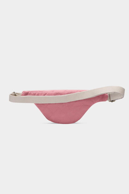 Olivia Quilted Belt Bag Blush pink