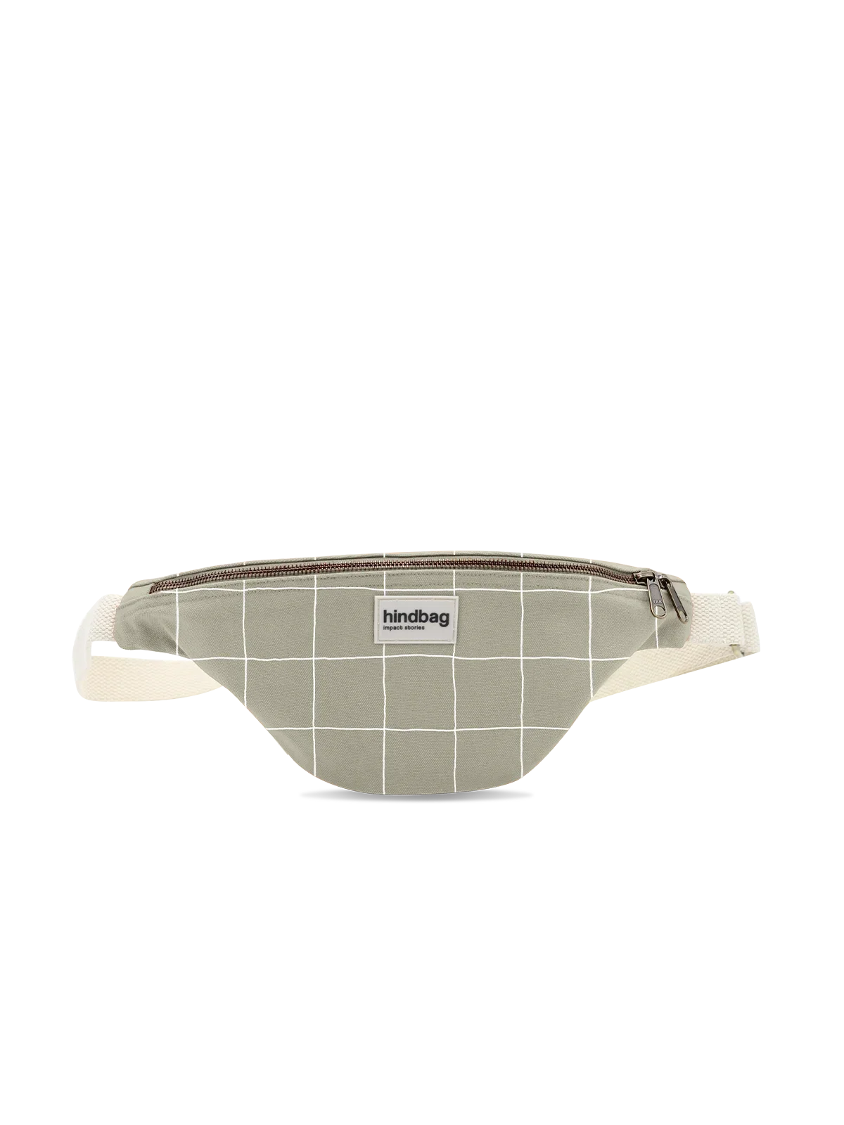 Olivia Fanny Pack – Sage Green/White Check