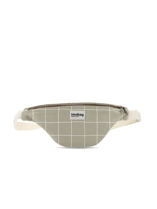 Olivia Fanny Pack – Sage Green/White Check