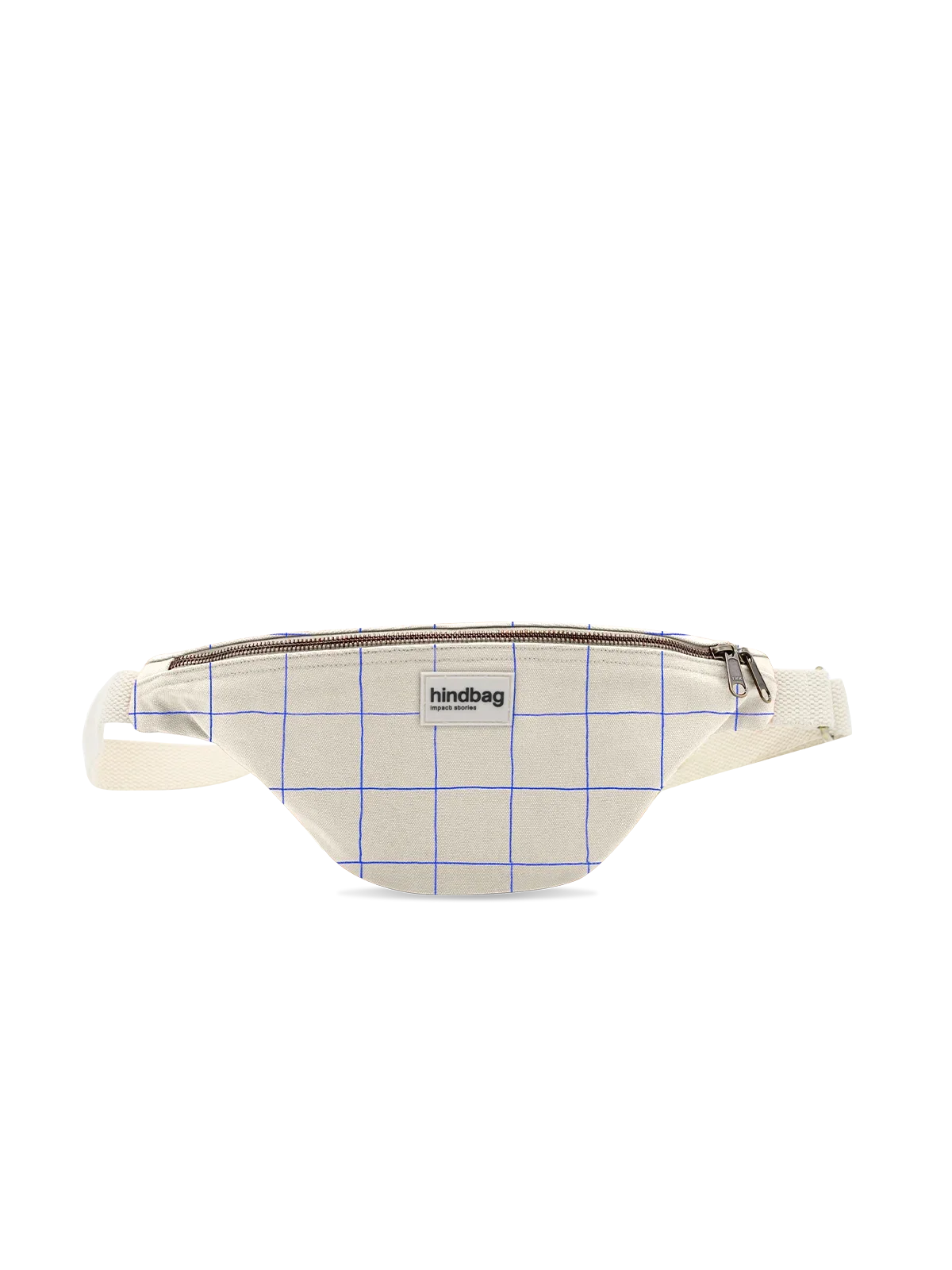 Olivia Fanny Pack – Off-White/Blue Check