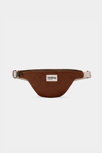 Olivia Chocolate Quilted Fanny Pack