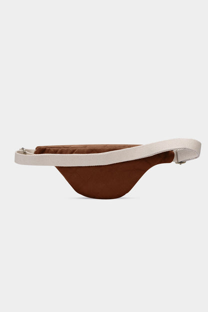 Olivia Chocolate Quilted Fanny Pack