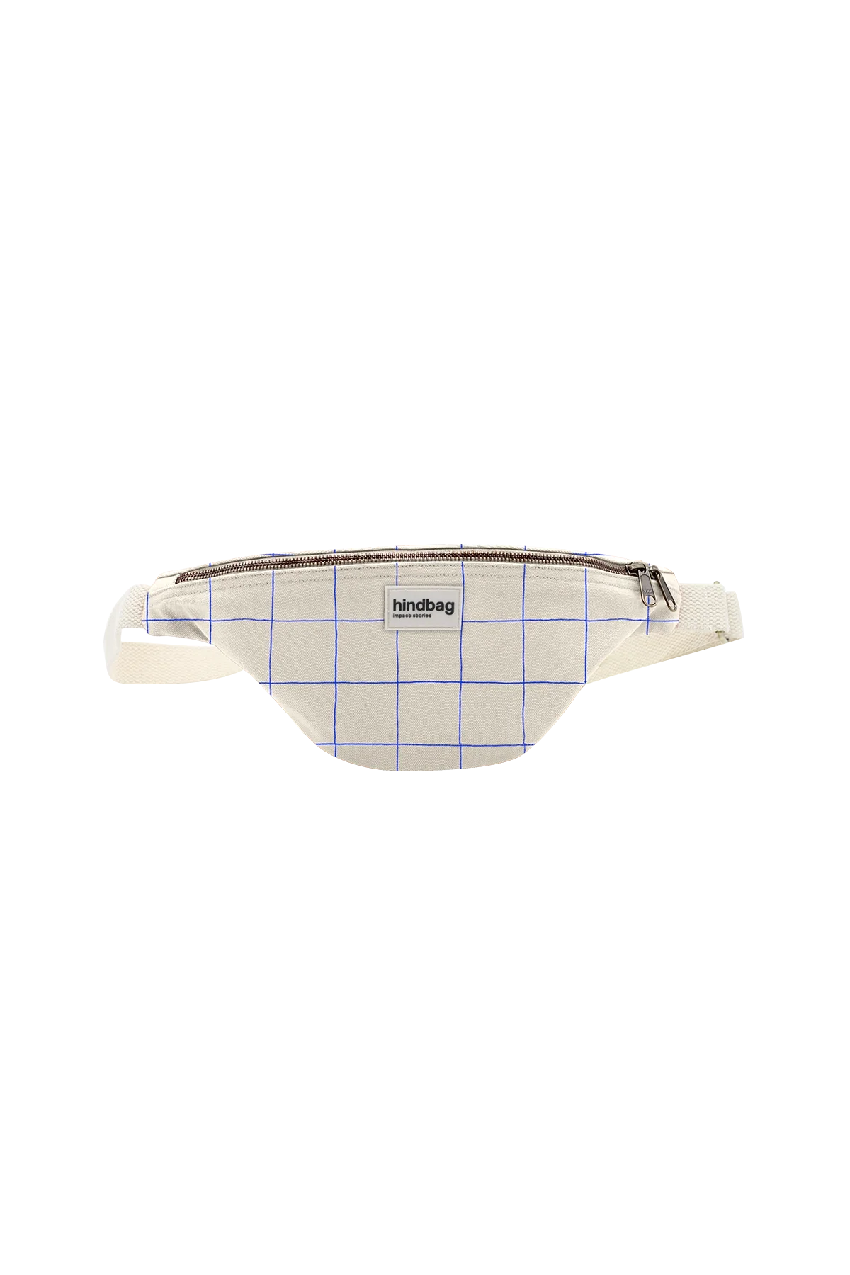 Olivia Fanny Pack – Off-White/Blue Check