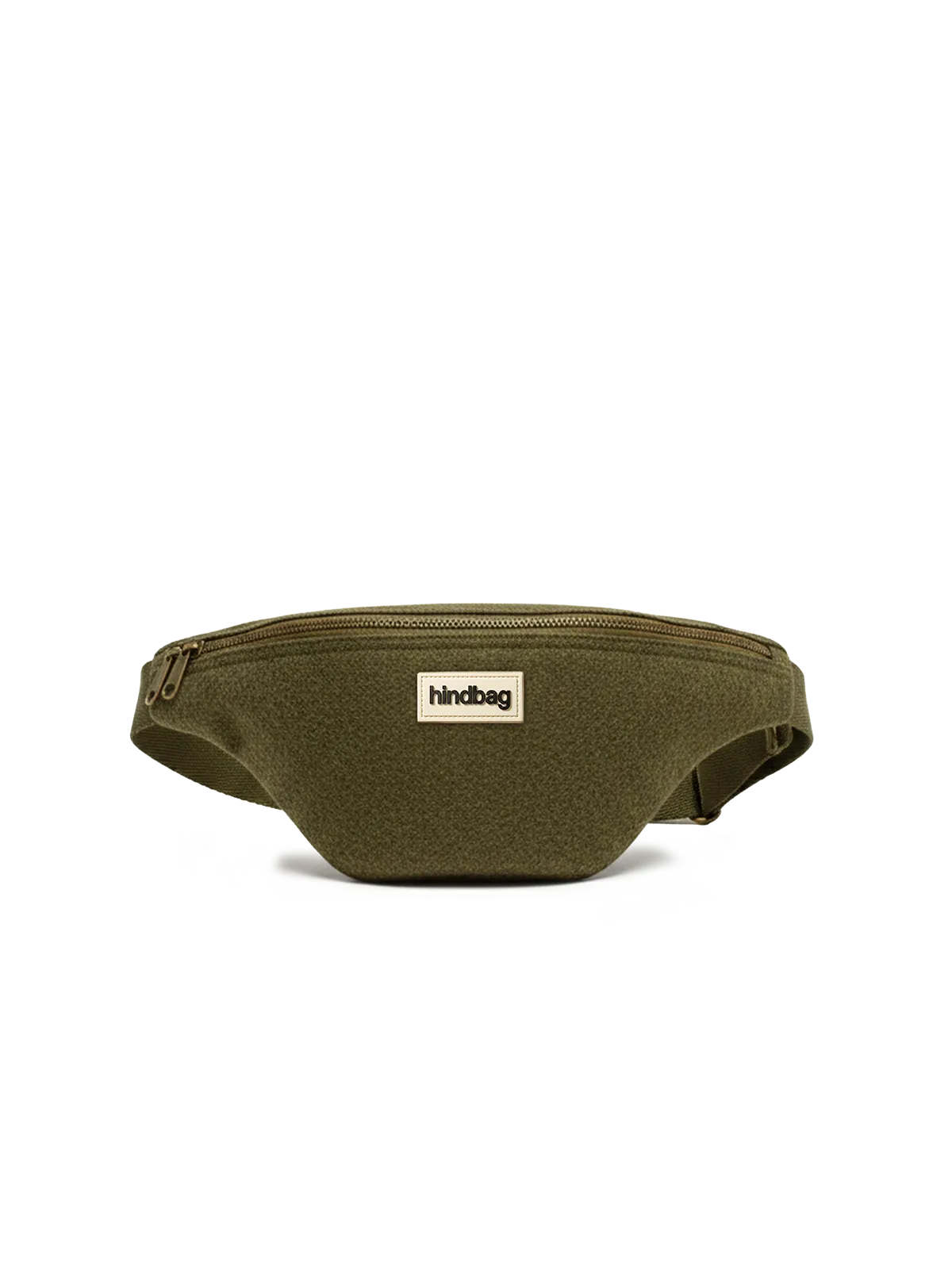 Olivia khaki wool effect Bum bag
