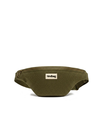 Olivia khaki wool effect Bum bag