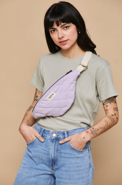 Quilted belt bag Olivia Lilac