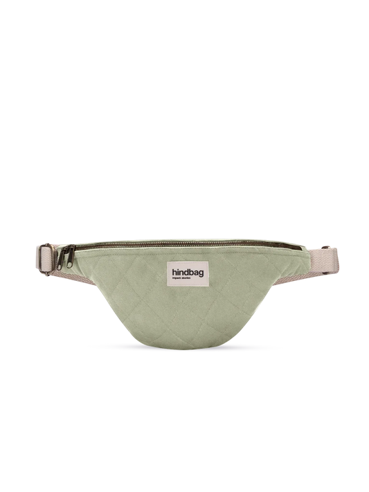 Olivia Clay Green Quilted Fanny Pack