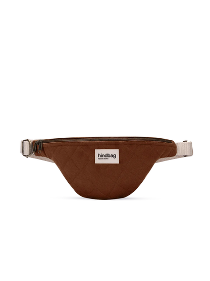 Olivia Chocolate Quilted Fanny Pack