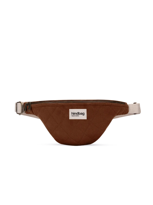 Olivia Chocolate Quilted Fanny Pack