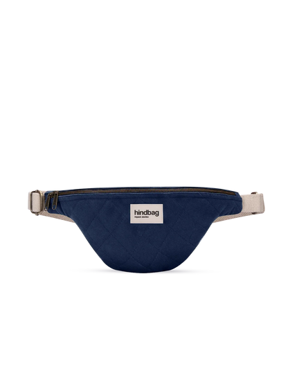 Olivia Navy quilted fanny pack