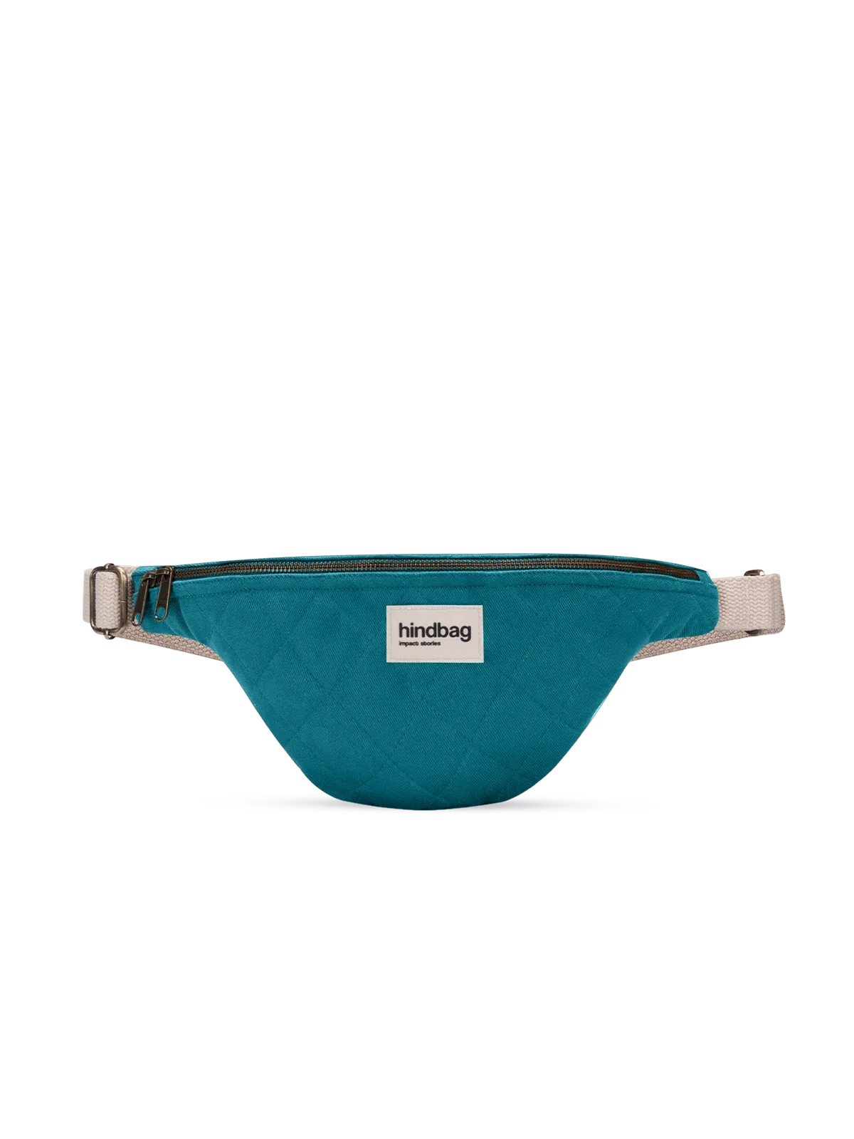 Olivia Peacock Blue Quilted Fanny Pack