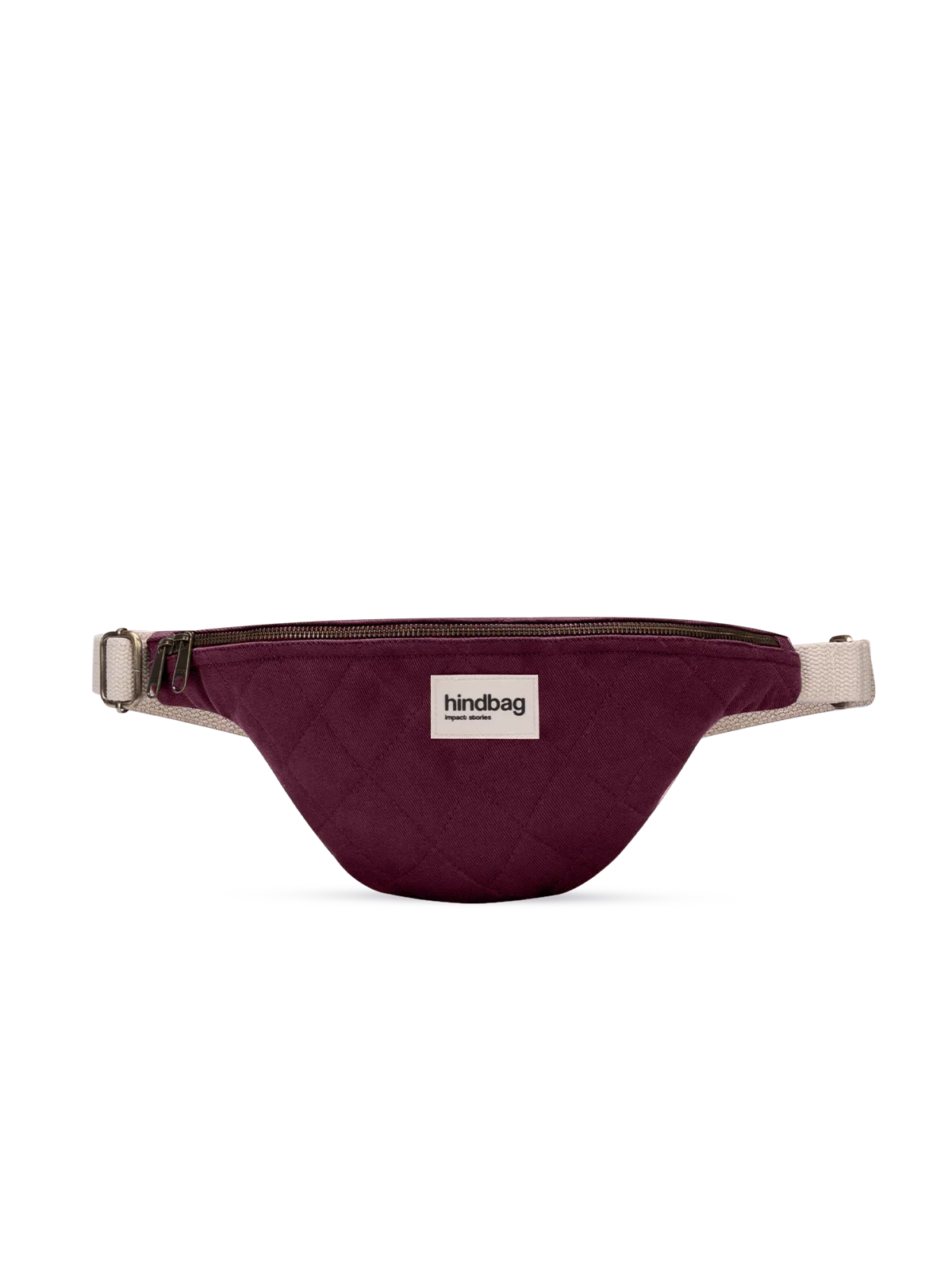 Olivia Plum Quilted Belt Bag